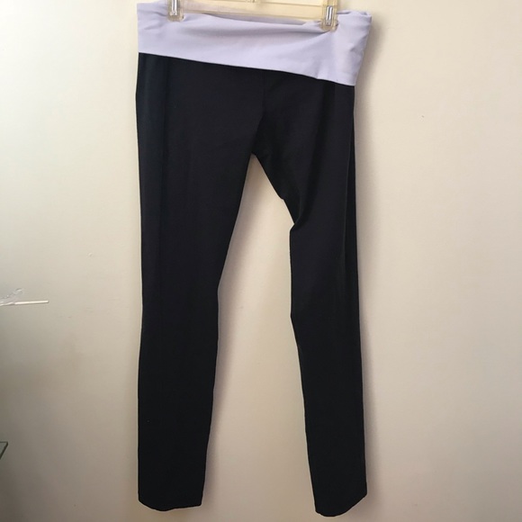 Lululemon Groove Pant II Roll Down Wide Waist High Pant Slim Leggings Stretch 6 - Picture 16 of 16